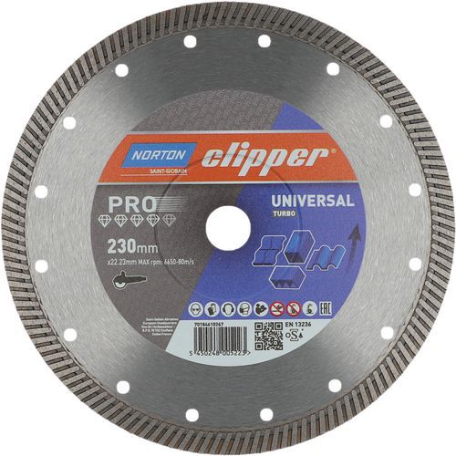 Disque Diamant Pro Universal Turbo Ø230x22.23mm
