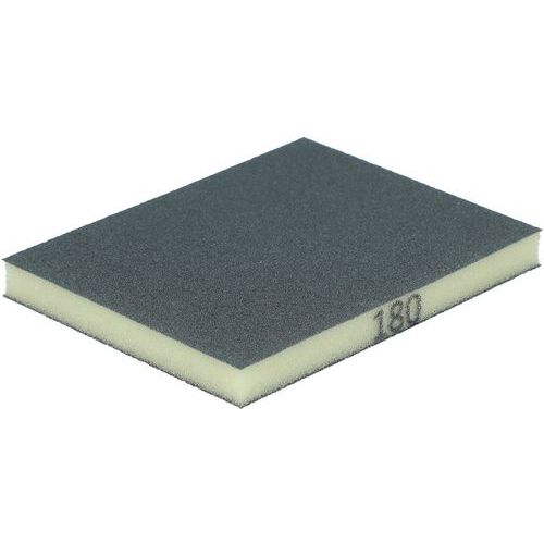 Eponge Abrasive 2 Faces 123x98x125mm Grain 180 60 Gen