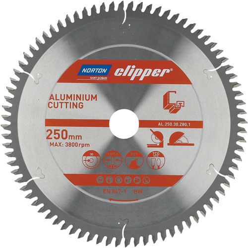 Lames Tct Al.250.30.z80.1 - Ã˜250x2.8mm /2x30m