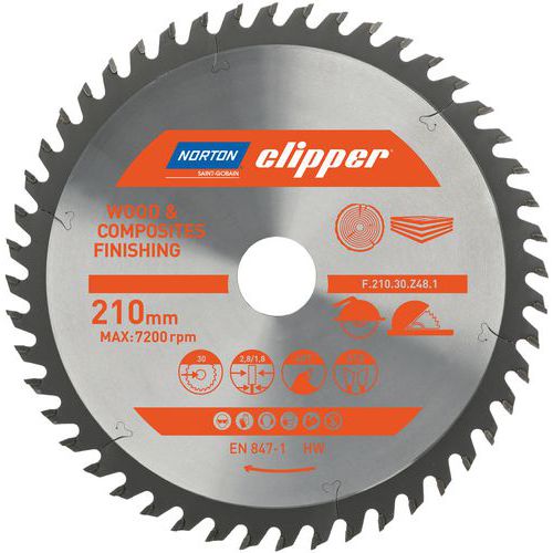 Lames Tct Wf.210.30.z48.1 - Ã˜210x2.8mm /1.8x30m