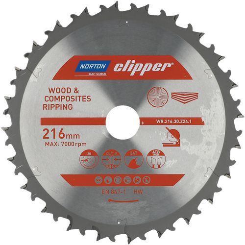 Lames Tct Wr.216.30.z24.1 - Ã˜216x2.8mm /1.8x30m