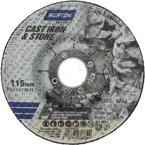 Meule De Tronçonnage à Moyeu Déporté Fonte Et Pierre Ø115x32x2223mm