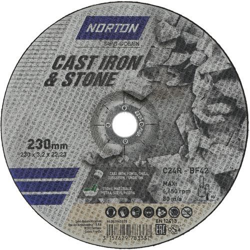 Meule De Tronçonnage à Moyeu Déporté Fonte Et Pierre Ø230x32x2223mm