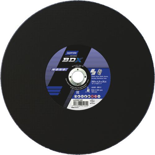 Meule De Tronçonnage Plate Bdx Métal Ø356x4.5x25.4mm