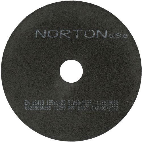 Meule De Tronçonnage Plate Nrco Ø125x1x20mm 57a60pb25