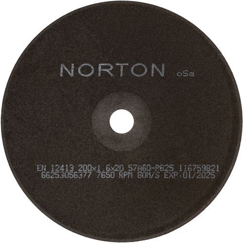 Meule De Tronçonnage Plate Nrco Ø200x1.6x20mm 57a60pb25