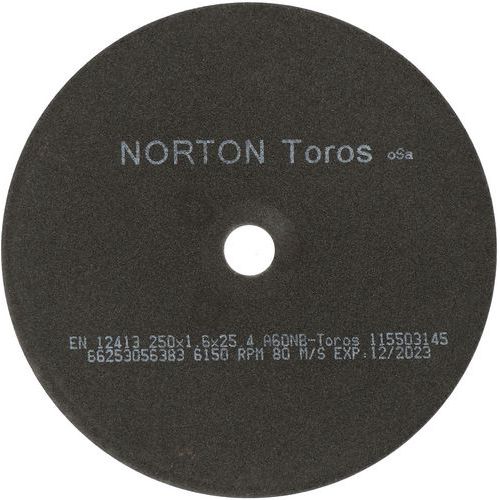 Meule De Tronçonnage Plate Nrco Ø250x1.6x25.4mm A60nbtoros