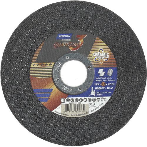 Meule De Tronçonnage Plate Quantum 3 Ø125x1.0x2223mm T41