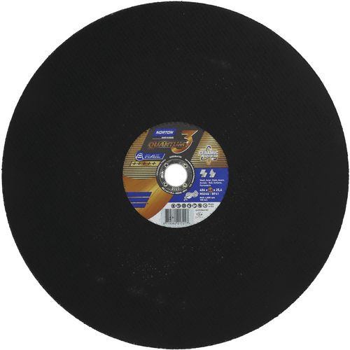 Meule De Tronçonnage Plate Quantum 3 Rail Ø406x4.0x25.4mm