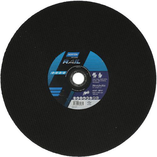 Meule De Tronçonnage Plate Rail Ø350x4x25.4mm