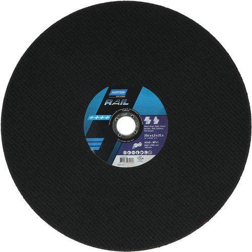 Meule De Tronçonnage Plate Rail Ø356x4x25.4mm