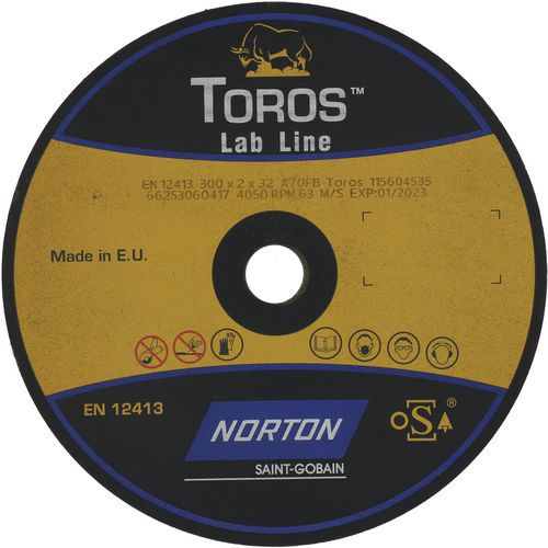 Meule De Tronçonnage Plate Toros Lab Line Ã˜300x2x32mm A70fbtoros