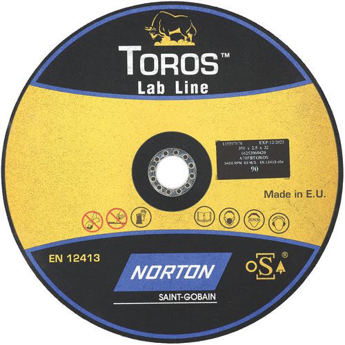 Meule De Tronçonnage Plate Toros Lab Line Ã˜350x2.5x32mm A70fbtoros