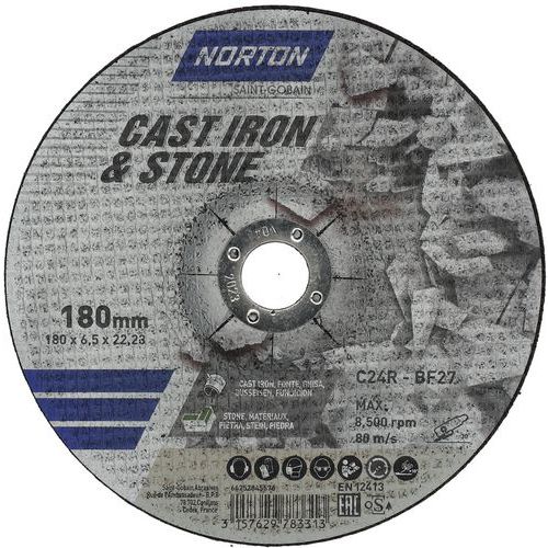 Meule D'ébarbage/fonte Et Pierre Ã˜180x65x2223mm