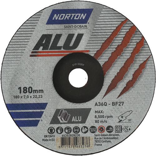 Meule D'ébarbage Aluminium Ã˜180x7x2223mm