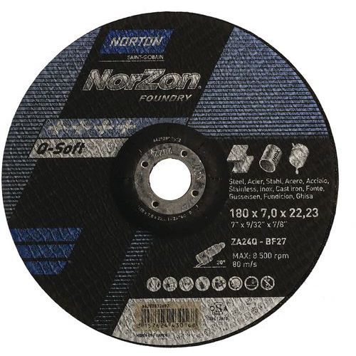 Meule D'ébarbage Norzon Iii Foundry Fonte Ø180x7x2223mm