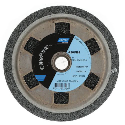 Meule Plate Ø125x50x5/8mm A2099p5b5