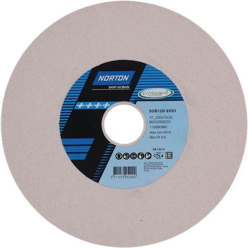 Meule Plate Affûtage De Scie Vitrium 3 Sg Ã˜200x13x32mm Sgb120i 8vs3