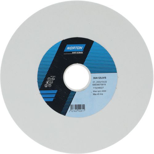 Meule Plate Affûtage Outils 38a Ã˜200x10x32mm 38a120jvs