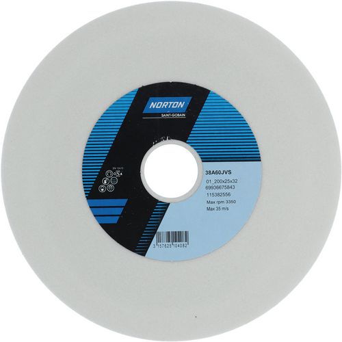 Meule Plate Affûtage Outils 38a Ã˜200x25x32mm 38a60jvs