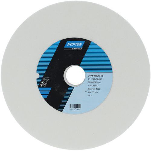 Meule Plate Affûtage Outils 38a Ã˜250x10x32mm 38a603mvs T6