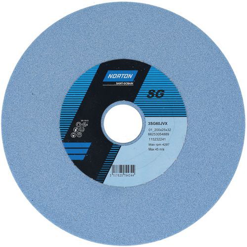 Meule Plate Affûtage Outils 3sg Ã˜200x25x32mm 3sg60jvx