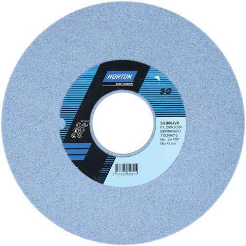 Meule Plate Affûtage Outils Sgb Ã˜200x20x51mm Sgb60jvx