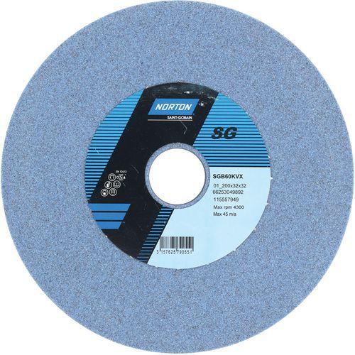 Meule Plate Affûtage Outils Sgb Ã˜200x32mmx32mm Sgb60kvx