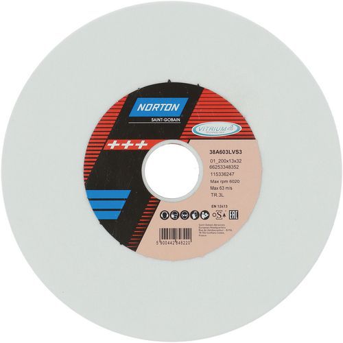 Meule Plate Affûtage Scie Vitrium 3 Conventional Ã˜200x13x32mm