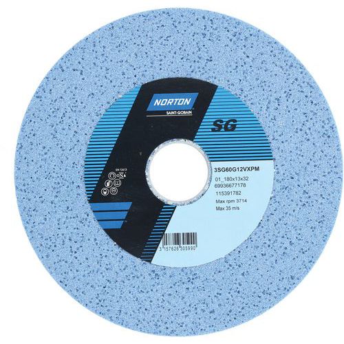 Meule Plate Touret 3sg Ã˜180x13x32mm 3sg60g12vxpm