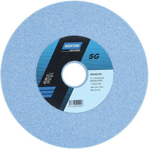 Meule Plate Touret 3sg Ã˜200x20x32mm 3sg46jvs