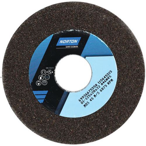 Meule Plate Touret A Ã˜125x16x32mm A46nvs