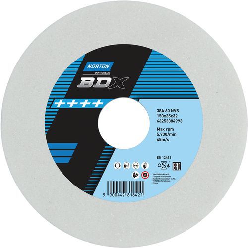 Meule Plate Touret Bdx 38a Ã˜150x25x32mm 38a60nvs