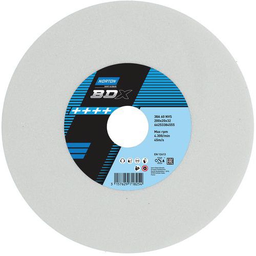 Meule Plate Touret Bdx 38a Ã˜200x20x32mm 38a60nvs