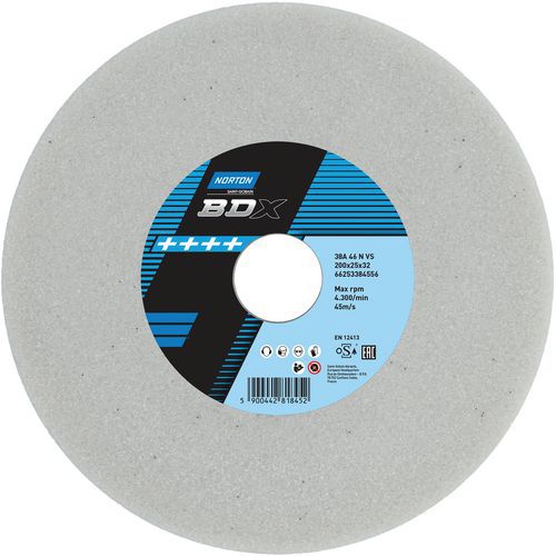 Meule Plate Touret Bdx 38a Ã˜200x25x32mm 38a46nvs