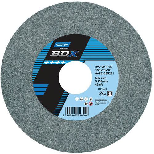 Meule Plate Touret Bdx 39c Ã˜150x25x32mm 39c80kvs