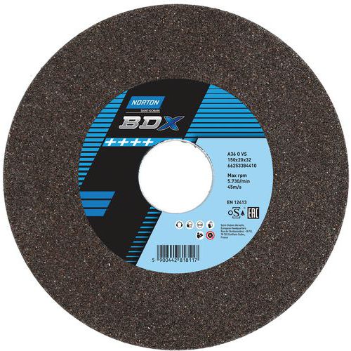 Meule Plate Touret Bdx A Ã˜150x20x32mm A36ovs