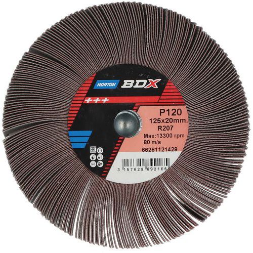 Roue à Lamelles Métal Ø125x20mm M14mm Grain 120