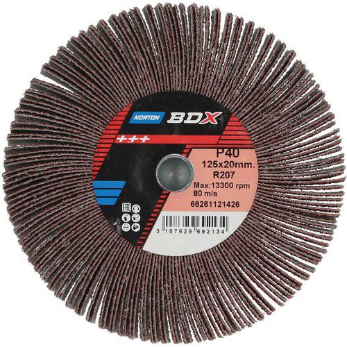 Roue à Lamelles Métal Ø125x20mm M14mm Grain 40