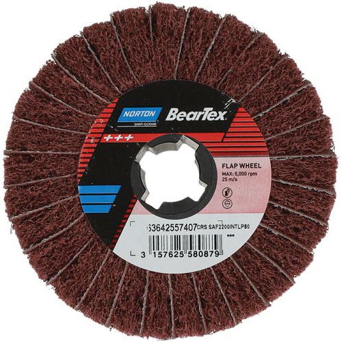 Roue à Lamelles Mixte Satinex Beartex Ø110x100x19mm Grain Gros F2200