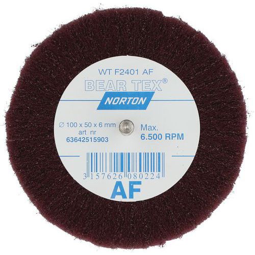 Roue à Lamelles Sur Tige Beartex Ø100x50x6mm Grain Fin A