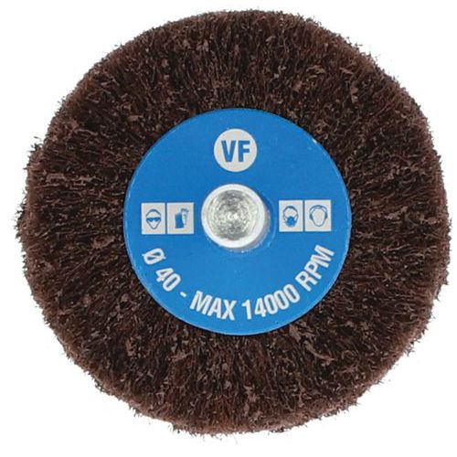 Roue à Lamelles Sur Tige Beartex Ø40x20x6mm Grain Très Fin