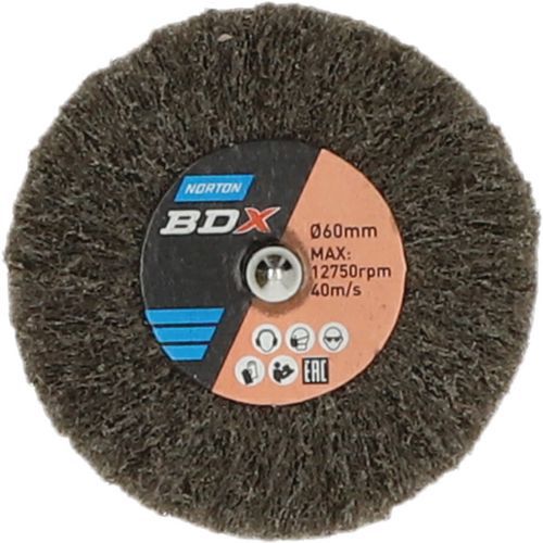 Roue à Lamelles Sur Tige Beartex Ø60x30x6mm Grain Moyen