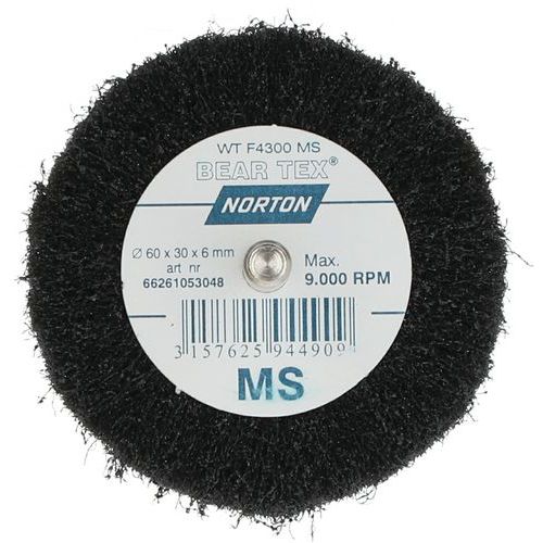 Roue à Lamelles Sur Tige Beartex Ø60x30x6mm Grain Moyen S