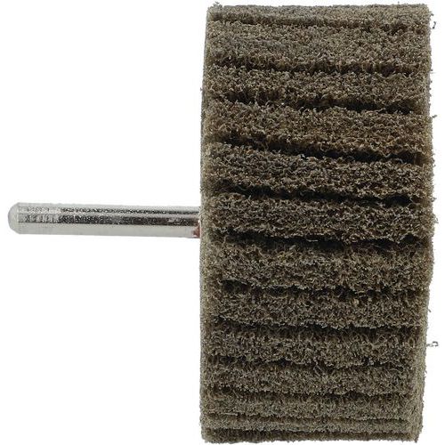 Roue à Lamelles Sur Tige Beartex Ø80x40x6mm Grain Moyen