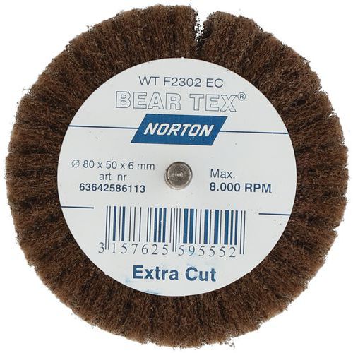 Roue à Lamelles Sur Tige Beartex Ø80x50x6mm Grain Extra Cut