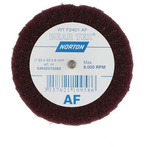 Roue à Lamelles Sur Tige Beartex Ø80x50x6mm Grain Fin A