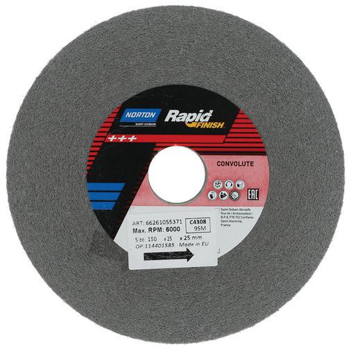 Roue Rapid Finish Long Life Ø150x25x25mm Grain Moyen C4308d19sic