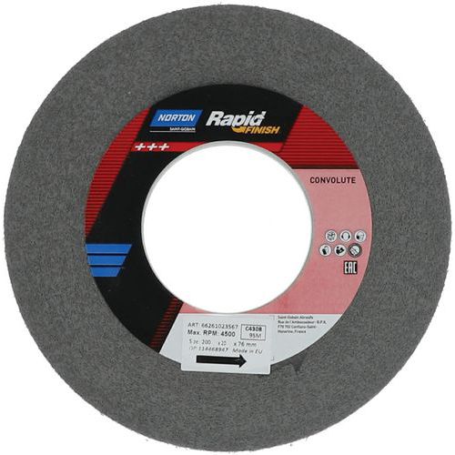 Roue Rapid Finish Long Life Ø200x20x76mm Grain Moyen C4408d19sic