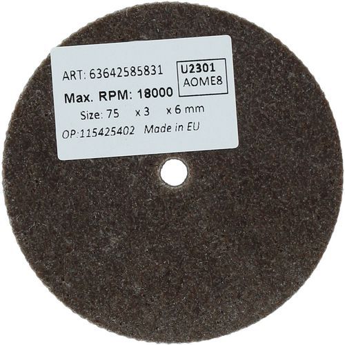 Roue Unitised Rapid Blend Nex Ø75x3x6mm Grain Nex 8am U2301